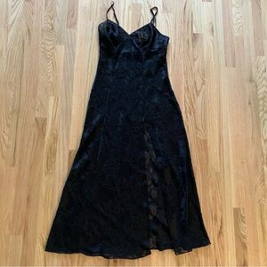 Victoria's Secret vintage sheer floral maxi slip dress gold label